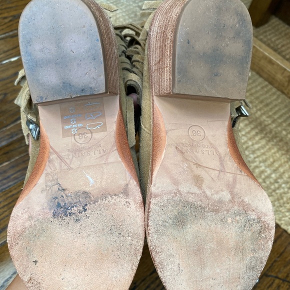 AllSaints Salerno Fringe Boots - Picture 2 of 3